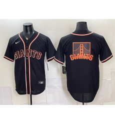 Men San Francisco Giants Team Big Logo 2026 Fashion Replica Black Out Stitched Baseball Jersey Men San Francisco Giants Team Big Logo 2026 Fashion Replica Black Out Stitched Baseball Jersey