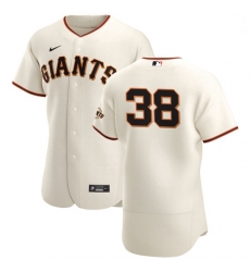 San Francisco Giants 38 Tyler Beede Men Nike Cream Home 2020 Authentic Player MLB Jersey