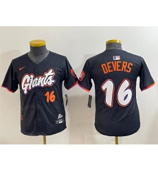 Youth San Francisco Giants 16 Rafael Devers Anthracite 2025 City Connect Limited Stitched Baseball Jersey Youth San Francisco Giants 16 Rafael Devers Anthracite 2025 City Connect Limited Stitched Baseball Jersey