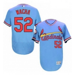 Mens Majestic St Louis Cardinals 52 Michael Wacha Light Blue FlexBase Authentic Collection MLB Jersey