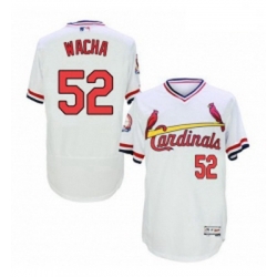Mens Majestic St Louis Cardinals 52 Michael Wacha White Flexbase Authentic Collection Cooperstown MLB Jersey