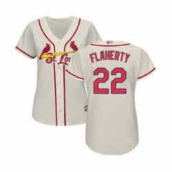 Women's St. Louis Cardinals #22 Jack Flaherty Authentic Cream Alternate Cool Base Baseball Player Jersey