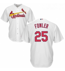 Youth Majestic St Louis Cardinals 25 Dexter Fowler Replica White Home Cool Base MLB Jersey