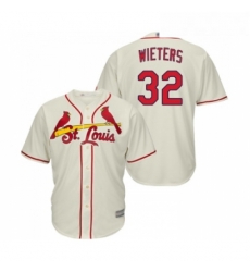 Youth St Louis Cardinals 32 Matt Wieters Replica Cream Alternate Cool Base Baseball Jersey 