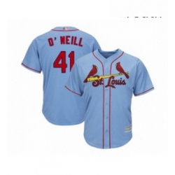 Youth St Louis Cardinals 41 Tyler O Neill Replica Light Blue Alternate Cool Base Baseball Jersey 