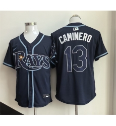 Men Tampa Bay Rays 13 Junior Caminero Navy 2026 Limited Stitched Baseball Jersey Men Tampa Bay Rays 13 Junior Caminero Navy 2026 Limited Stitched Baseball Jersey