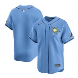 Men Tampa Bay Rays Blank Light Blue Alternate Limited Stitched Baseball Jersey