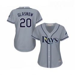 Womens Tampa Bay Rays 20 Tyler Glasnow Replica Grey Road Cool Base Baseball Jersey 