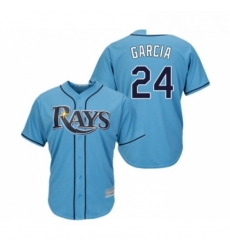 Youth Tampa Bay Rays 24 Avisail Garcia Replica Light Blue Alternate 2 Cool Base Baseball Jersey 