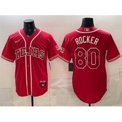 Men Texas Rangers  80 Kumar Rocker Red 2026 City Connect Stadium Stitched Baseball Jersey