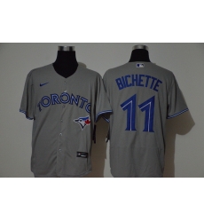 Blue Jays 11 Bo Bichette Gray 2020 Nike Flexbase Jersey