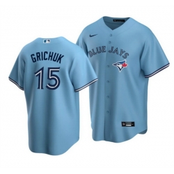 Men Toronto Blue Jays 15 Whit Merrifield Light Blue Cool Base Stitched Jersey