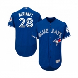 Mens Toronto Blue Jays 28 Billy McKinney Royal Blue Alternate Flex Base Authentic Collection MLB Jersey