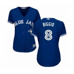 Women's Toronto Blue Jays #8 Cavan Biggio Authentic Blue Alternate Baseball Player Jersey