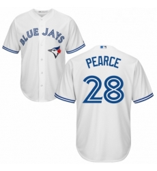 Youth Majestic Toronto Blue Jays 28 Steve Pearce Authentic White Home MLB Jersey 