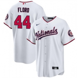 Men Washington Nationals 44 Dylan Floro White Cool Base Stitched Baseball Jersey