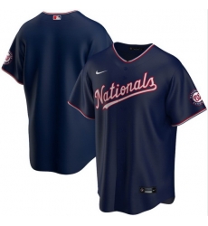 Men Washington Nationals Nike Navy Blue Blank Jersey