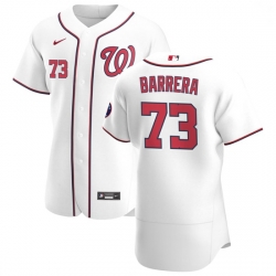 Washington Nationals 73 Tres Barrera Men Nike White Home 2020 Authentic Player MLB Jersey