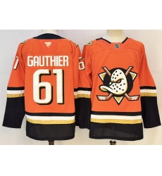 Men Anaheim Ducks 61 Cutter Gauthier Orange 2026 Home Stitched Hockey Jersey Men Anaheim Ducks 61 Cutter Gauthier Orange 2026 Home Stitched Hockey Jersey