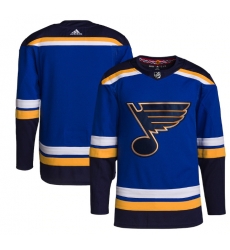 Men St Louis Blues Blank Blue Stitched Jersey