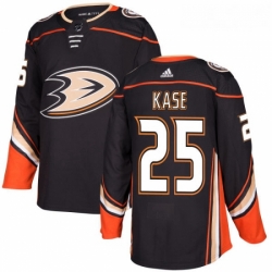 Youth Adidas Anaheim Ducks 25 Ondrej Kase Premier Black Home NHL Jersey 