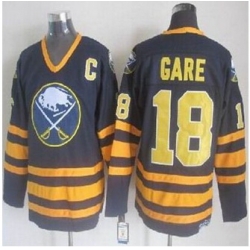 Buffalo Sabres #18 Danny Gare Navy Blue CCM Throwback Stitched NHL Jersey