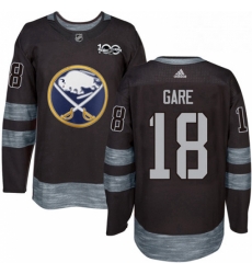 Mens Adidas Buffalo Sabres 18 Danny Gare Authentic Black 1917 2017 100th Anniversary NHL Jersey 