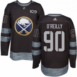 Mens Adidas Buffalo Sabres 90 Ryan OReilly Premier Black 1917 2017 100th Anniversary NHL Jersey 