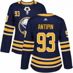 Womens Adidas Buffalo Sabres 93 Victor Antipin Premier Navy Blue Home NHL Jersey 