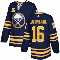 Youth Adidas Buffalo Sabres 16 Pat Lafontaine Premier Navy Blue Home NHL Jersey 