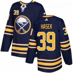 Youth Adidas Buffalo Sabres 39 Dominik Hasek Authentic Navy Blue Home NHL Jersey 