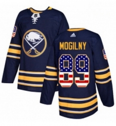 Youth Adidas Buffalo Sabres 89 Alexander Mogilny Authentic Navy Blue USA Flag Fashion NHL Jersey 