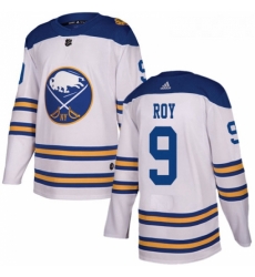 Youth Adidas Buffalo Sabres 9 Derek Roy Authentic White 2018 Winter Classic NHL Jersey 