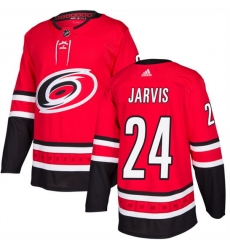 Men Carolina Hurricanes 24 Seth Jarvis Red Stitched Jersey