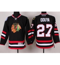 Chicago Blackhawks 27 Johnny Oduya Black 2014 Stadium Series NHL Jersey A PATCH