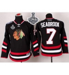 youth nhl jerseys chicago blackhawks #7 seabrook black 2014 Stadium Series[2014 new stadium]