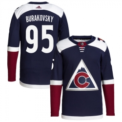 Adidas Colorado Avalanche 95 Andre Burakovsky Navy Alternate Authentic Stitched NHL Jersey95