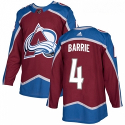 Youth Adidas Colorado Avalanche 4 Tyson Barrie Premier Burgundy Red Home NHL Jersey 