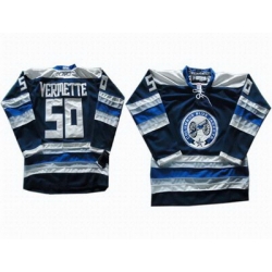 Columbus Blue Jackets #50 Antoine Vermette Third Blue jersey