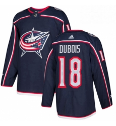 Mens Adidas Columbus Blue Jackets 18 Pierre Luc Dubois Premier Navy Blue Home NHL Jersey 