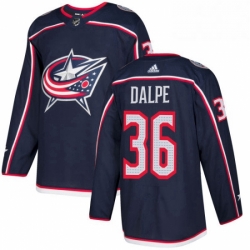 Mens Adidas Columbus Blue Jackets 36 Zac Dalpe Premier Navy Blue Home NHL Jersey 