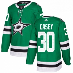 Mens Adidas Dallas Stars 30 Jon Casey Premier Green Home NHL Jersey 