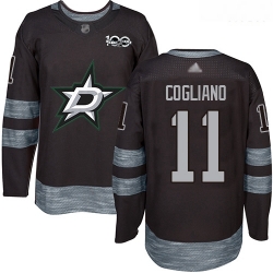 Stars #11 Andrew Cogliano Black 1917 2017 100th Anniversary Stitched Hockey Jersey