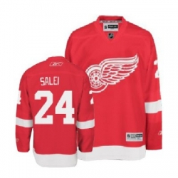 Detroit Red Wings #24 SALEI red NHL ice hockey Jerseys