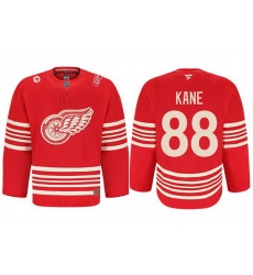 Men Detroit Red Wings Active Player Custom Red 2025 Centennial Premium With 100 and P Patch Stitched Hockey Jersey