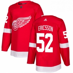 Mens Adidas Detroit Red Wings 52 Jonathan Ericsson Premier Red Home NHL Jersey 