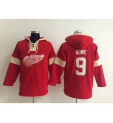 NHL detroit red wings #9 howe red jerseys[pullover hooded sweatshirt]