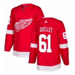 Youth Adidas Detroit Red Wings 61 Xavier Ouellet Premier Red Home NHL Jersey 