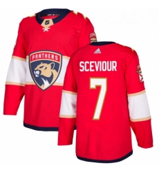 Youth Adidas Florida Panthers 7 Colton Sceviour Premier Red Home NHL Jersey 