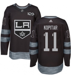 Kings #11 Anze Kopitar Black 1917 2017 100th Anniversary Stitched NHL Jersey